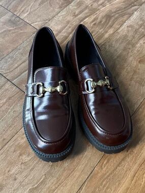 Brown Leather Bit Loafers
